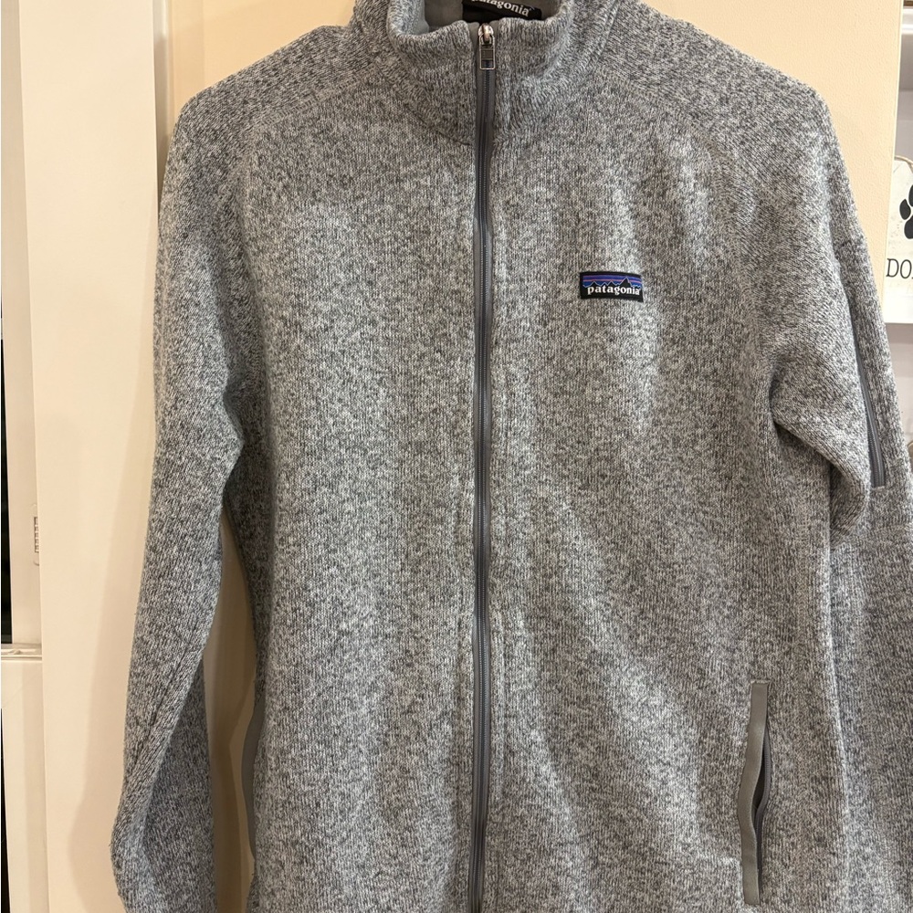 Patagonia Heather Gray Zip-Up Jacket